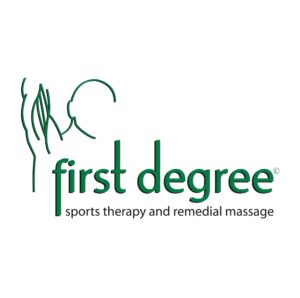 logo for first degree sports therapy and remedial massage in coventry