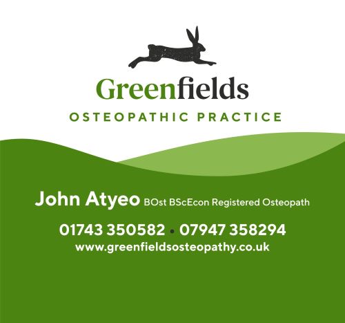 logo of greenfields osteopathic practice